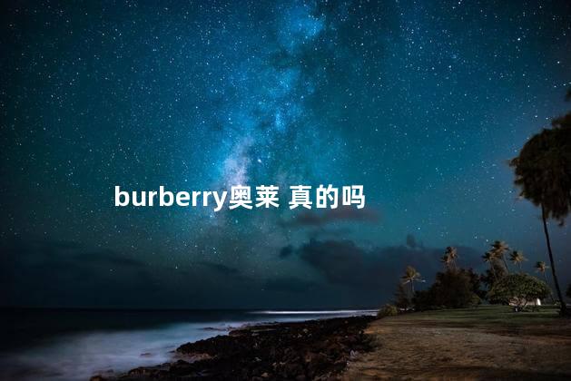 burberry奥莱 真的吗